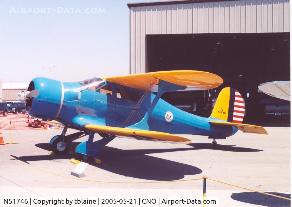 N51746, 1943 Beech D17S Staggerwing C/N 4890, Chino Air Show