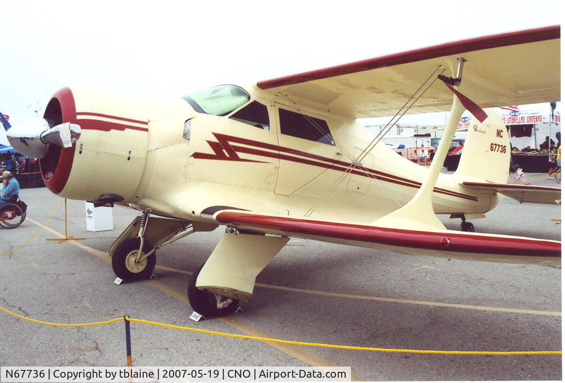 N67736, 1943 Beech D17S Staggerwing C/N 4848, Chino Air Show