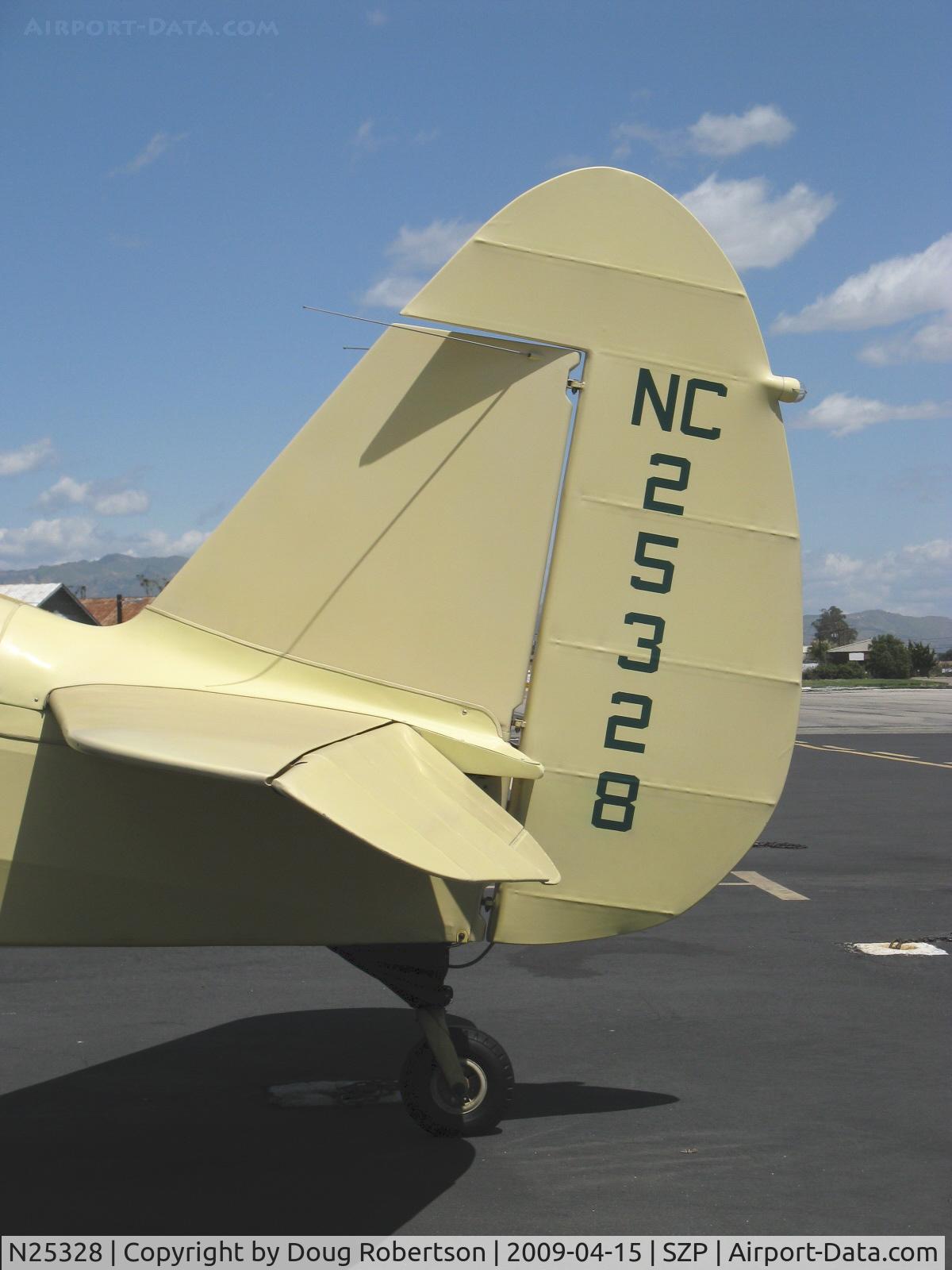 N25328, 1940 Fairchild 24W-40 C/N W40-114, 1940 Fairchild 24W-40, Warner Super Scarab 165 165 Hp/175 Hp for takeoff radial upgrade from original 145 Hp, balanced rudder