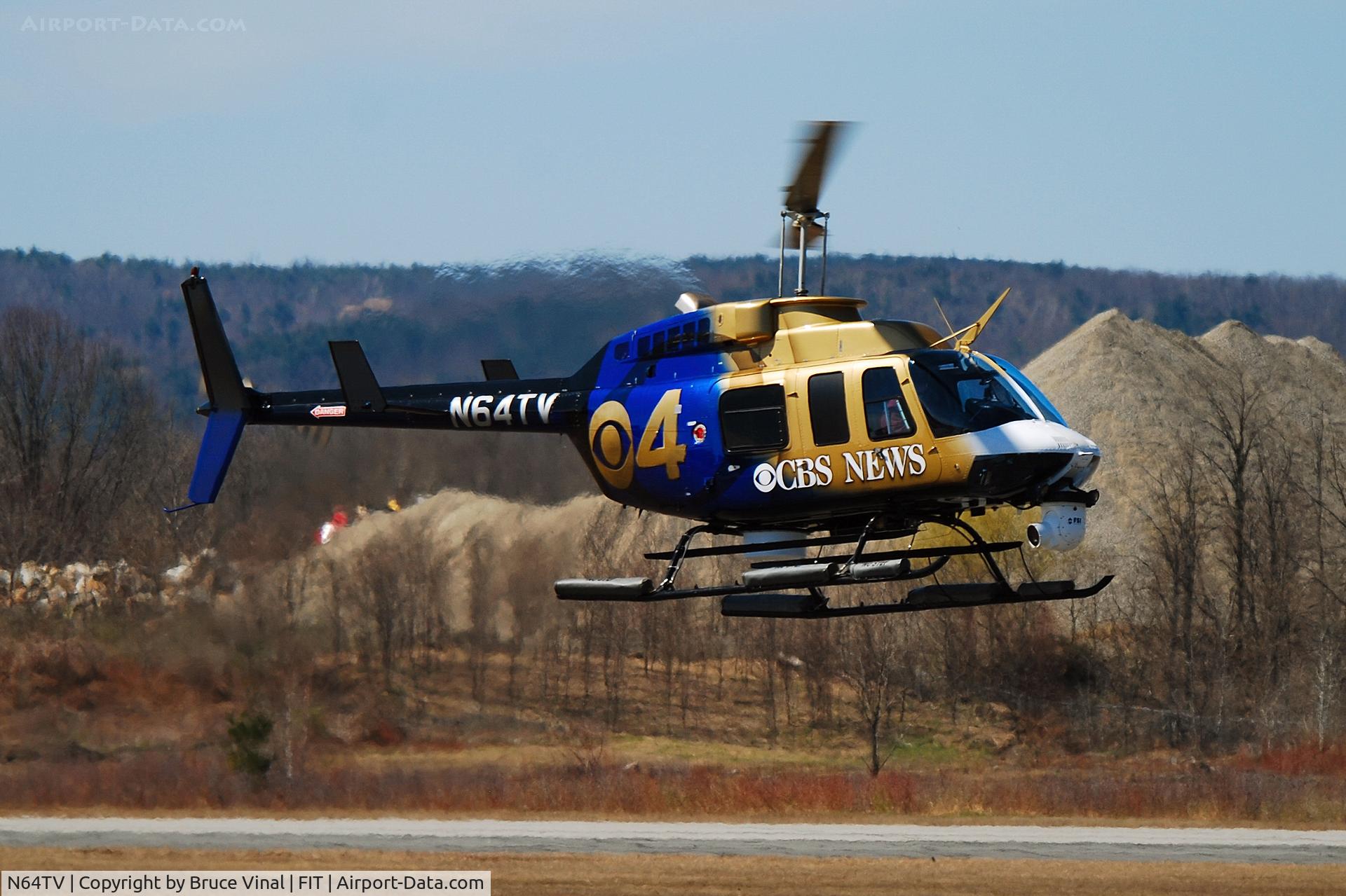 N64TV, 1995 Bell 206L-4 LongRanger IV LongRanger C/N 52128, Channel 4 News at Fitchburg