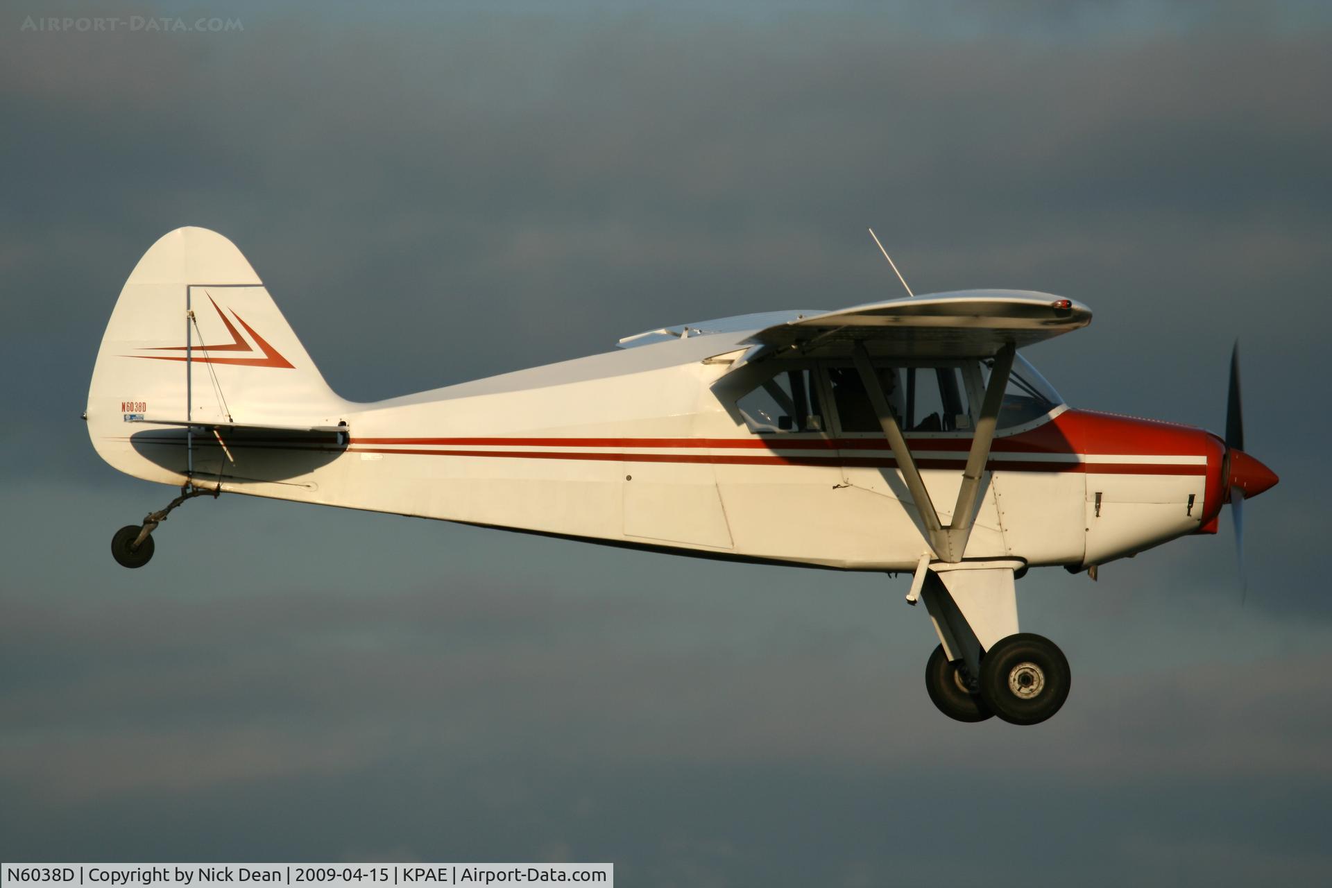 N6038D, 1956 Piper PA-22-150 C/N 22-4691, KPAE