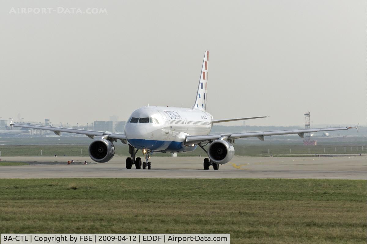 9A-CTL, 2000 Airbus A319-112 C/N 1252, early morning departure at EDDF