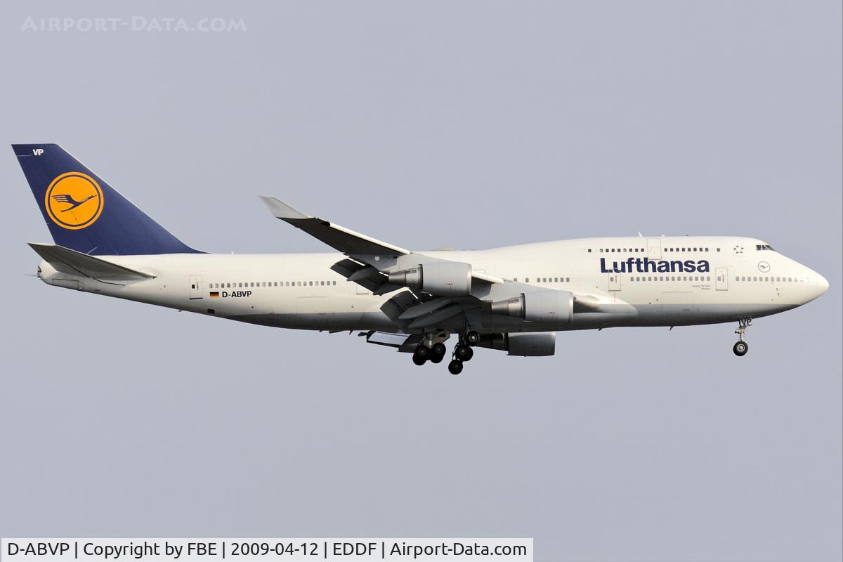 D-ABVP, 1997 Boeing 747-430 C/N 28284, on final at EDDF