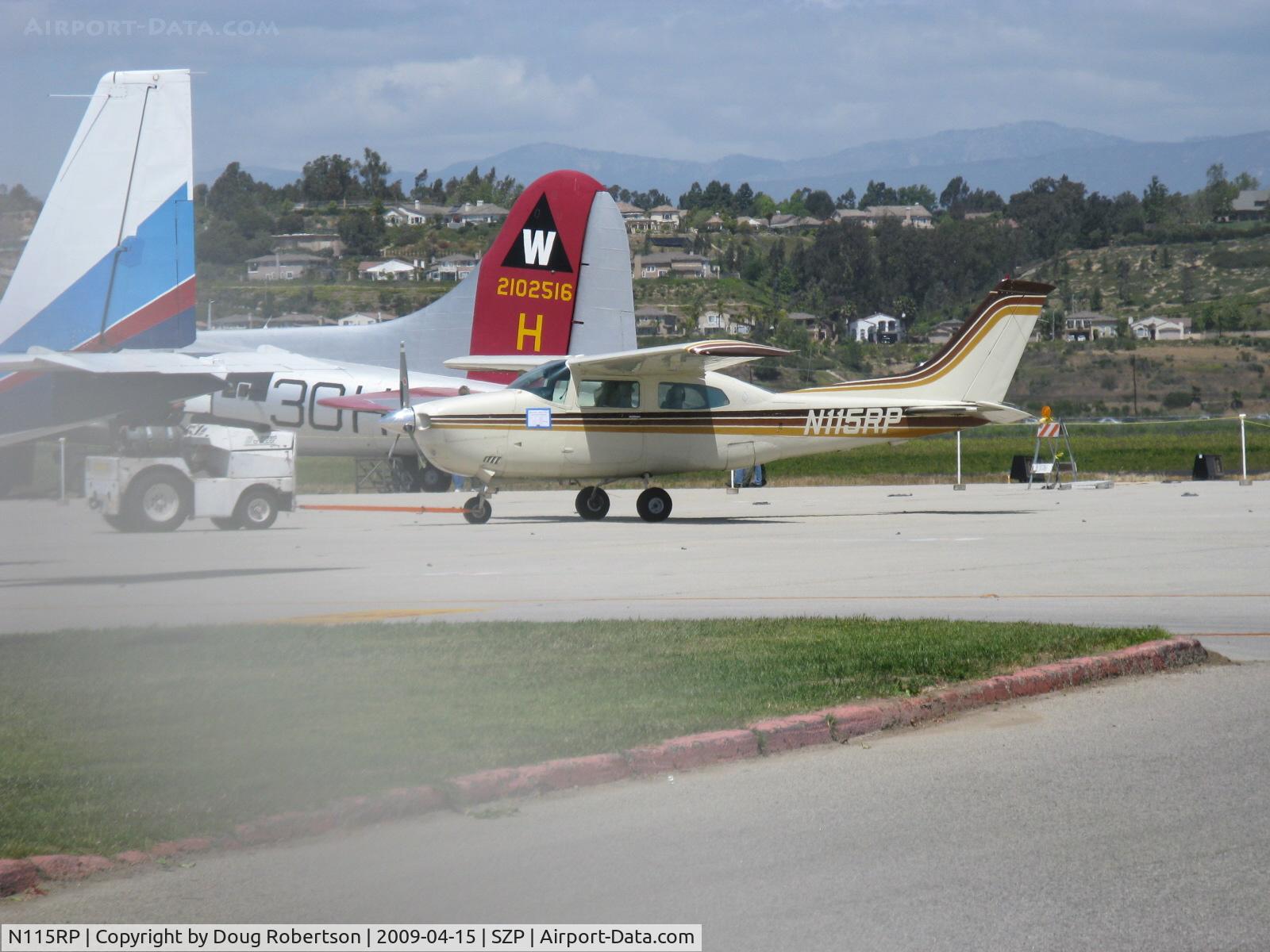 N115RP, Cessna T210M Turbo Centurion C/N 21061944, 1977 Cessna T210M TURBO CENTURION, Continental TSIO-520-H 285 Hp, in tow