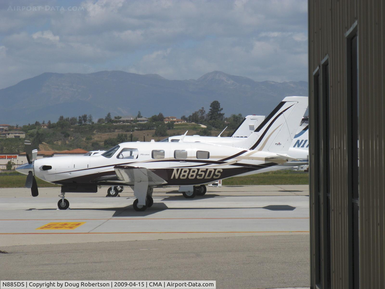 N885DS, 2007 Piper PA-46-500TP C/N 4697290, 2007 Piper PA-46-500TP Malibu Meridian, P&W(C)PT6A-42A turboprop 1,209 shp flat rated to 500 shp continuous, four blade reversible pitch CS prop