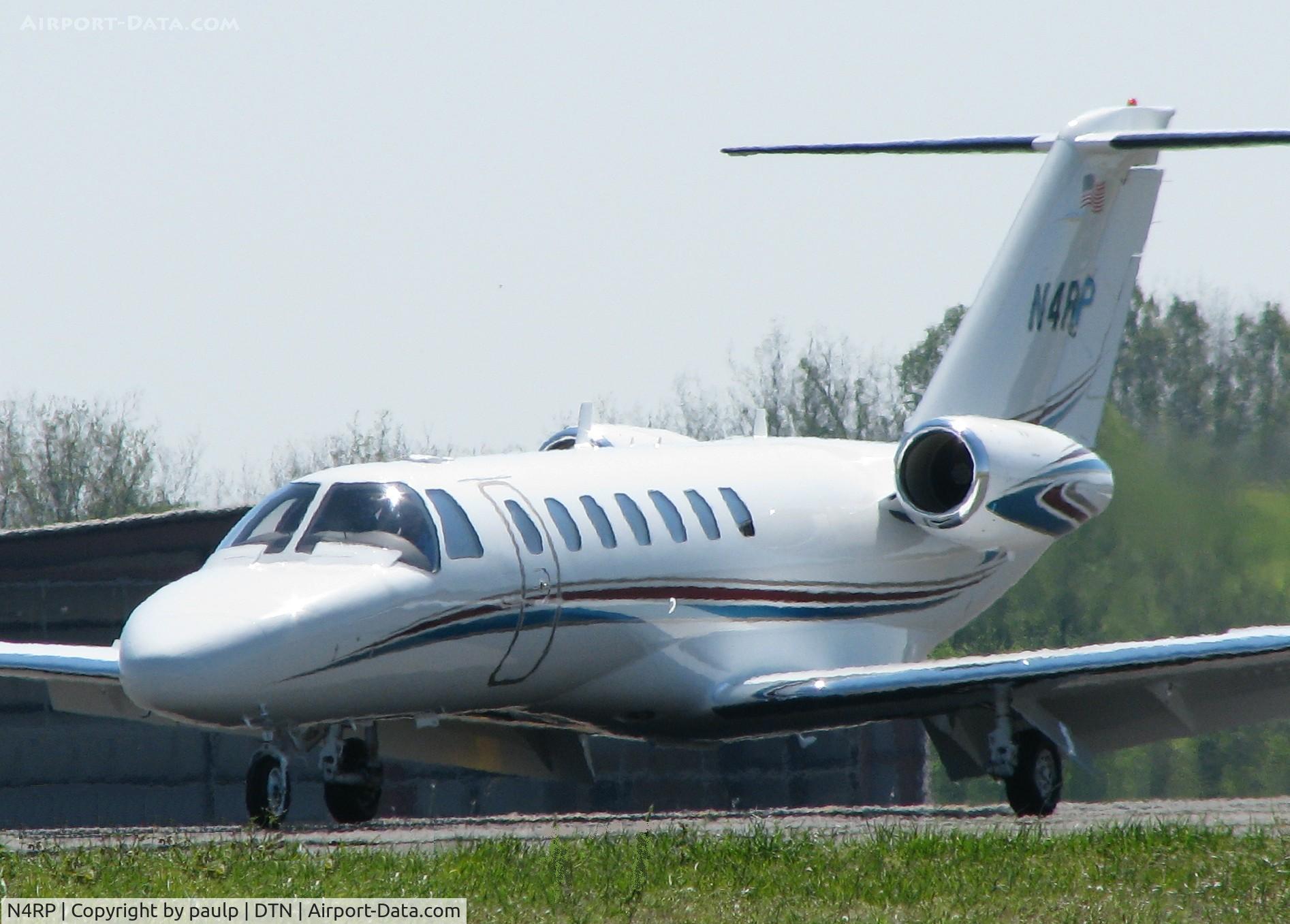 N4RP, 2008 Cessna 525B CitationJet CJ3 C/N 525B-0289, Just touched down on 32 at the Shreveport Downtown airport.