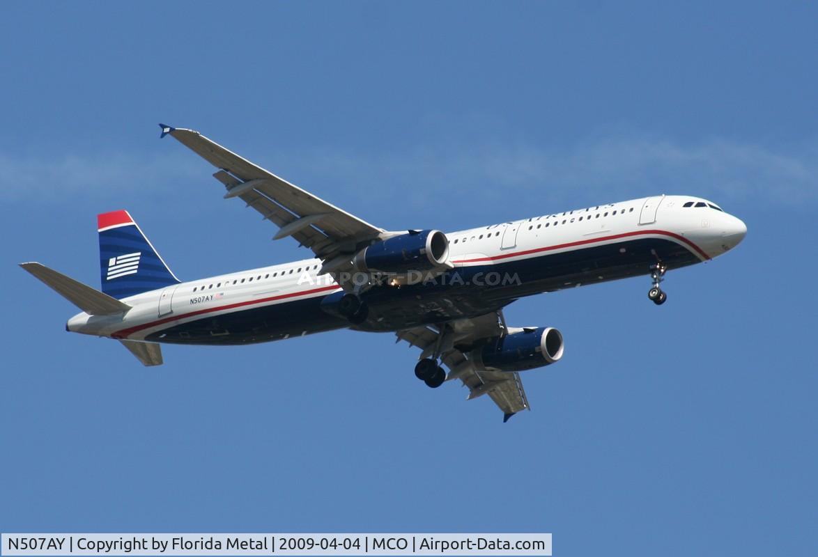 N507AY, 2008 Airbus A321-231 C/N 3712, US Airways A321