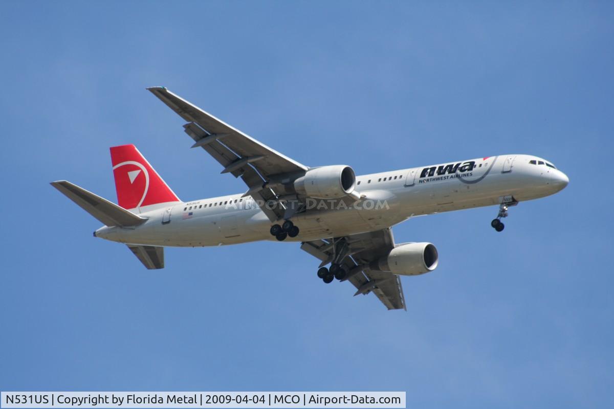 N531US, 1988 Boeing 757-251 C/N 23846, Northwest 757-200