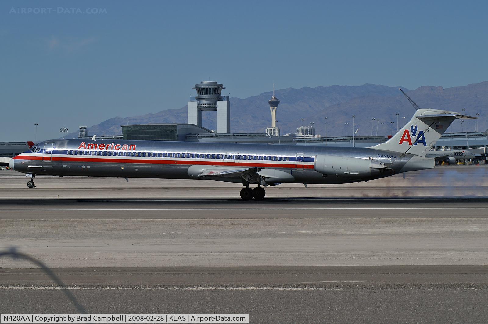 N420AA, 1986 McDonnell Douglas MD-82 (DC-9-82) C/N 49332, American Airlines / 1986 McDonnell Douglas DC-9-82(MD-82)