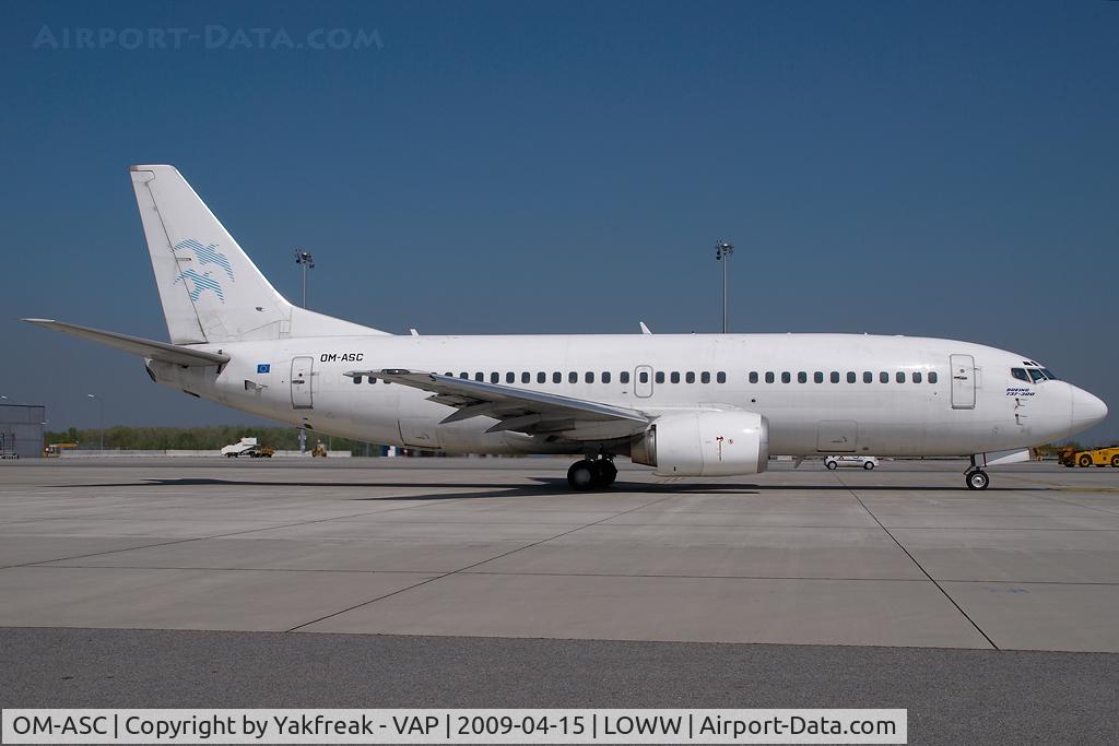 OM-ASC, 1986 Boeing 737-3Z9 C/N 23601/1254, Air Slovakia Boeing 737-300 with Bellview tail logo