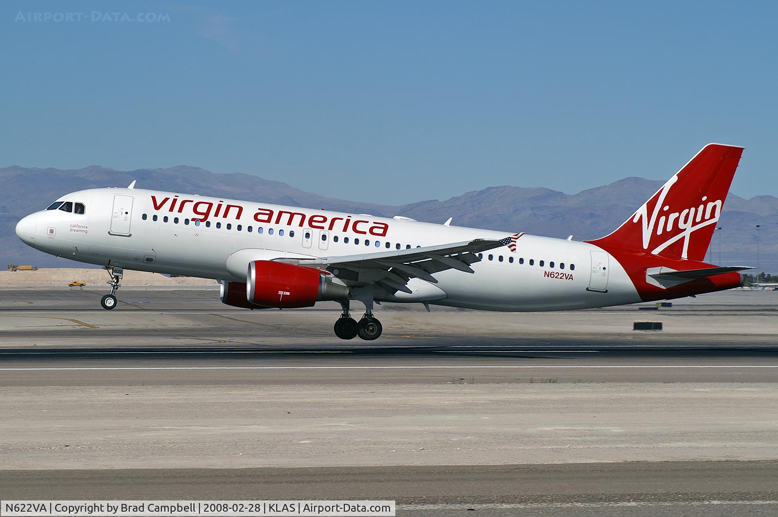 N622VA, 2006 Airbus A320-214 C/N 2674, Virgin America - 'California Dreaming' / 2006 Airbus A320-214