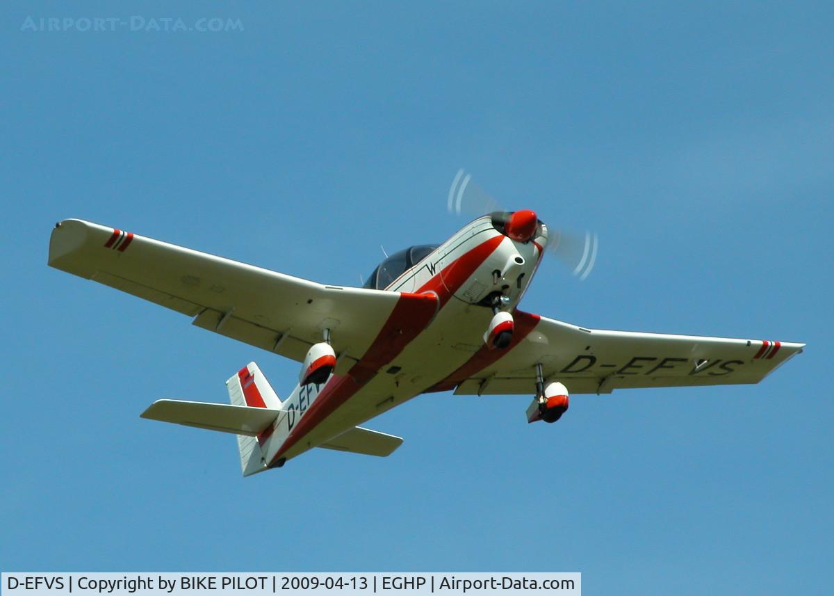 D-EFVS, 1971 Wassmer WA-52 Europa C/N 22, REGULAR POPHAM VISITOR CLIMBING OUT OFF RWY 21