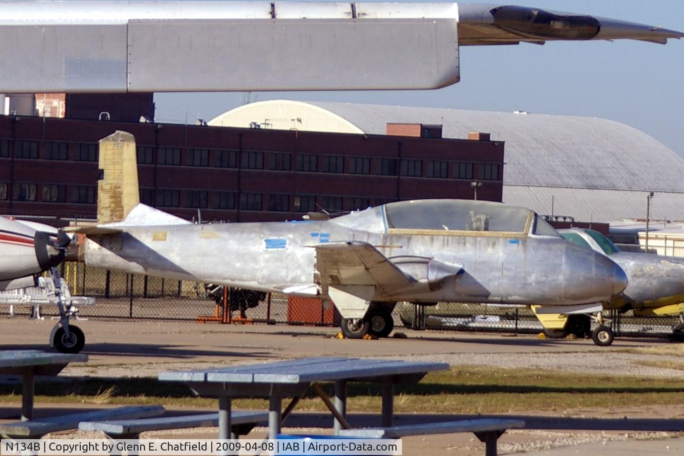 N134B, 1955 Beech 73 Jet Mentor C/N F-1, On the ramp at the Kansas Aviation Museum