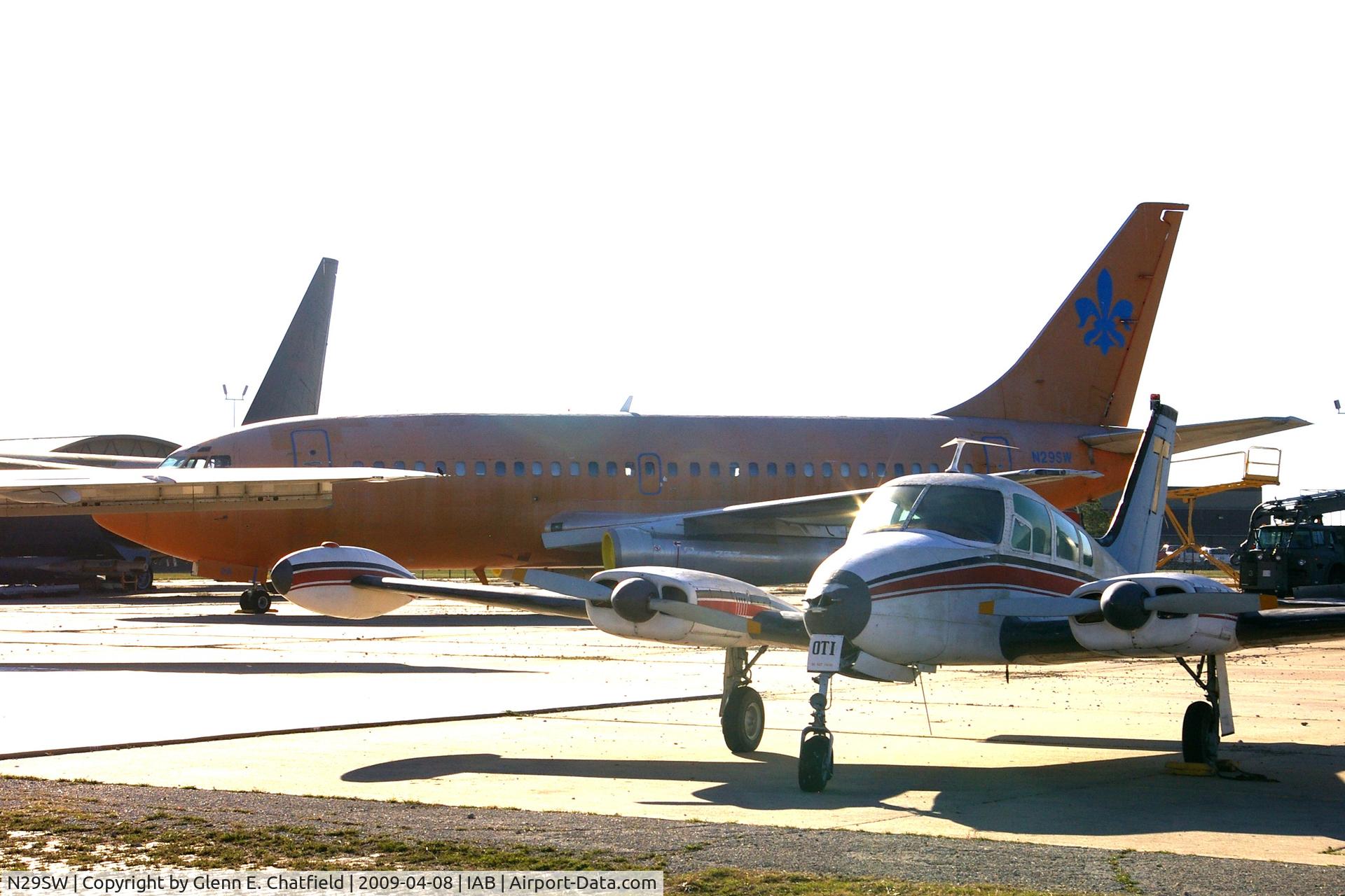 N29SW, 1977 Boeing 737-2H4 C/N 21340, On the ramp at the Kansas Aviation Museum