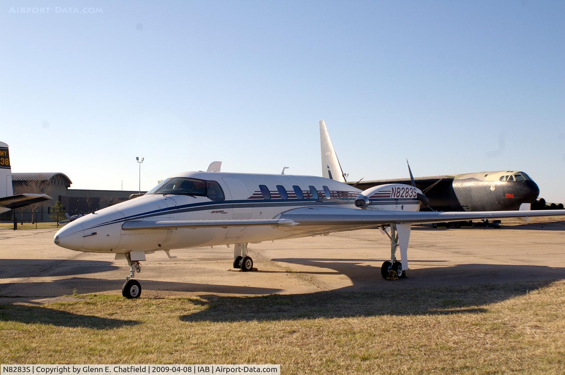N8283S, 1993 Beech 2000A Starship 1 Starship 1 C/N NC-41, On the ramp at the Kansas Aviation Museum