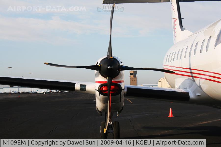 N109EM, 1990 Embraer EMB-120ER Brasilia C/N 120195, engine