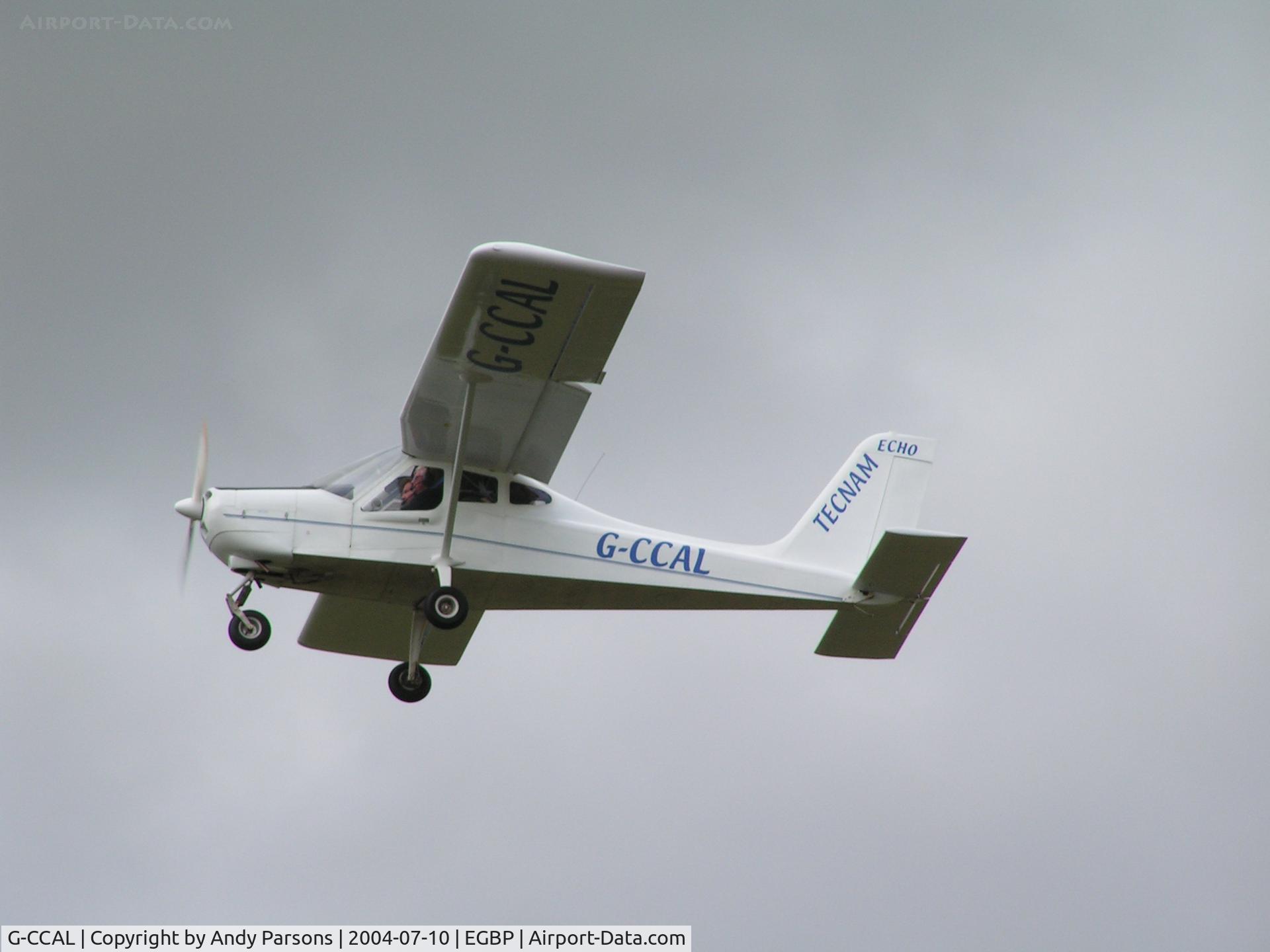 G-CCAL, 2003 Tecnam P-92EM Echo C/N PFA 318-13842, Departing Kemble PFA 2004