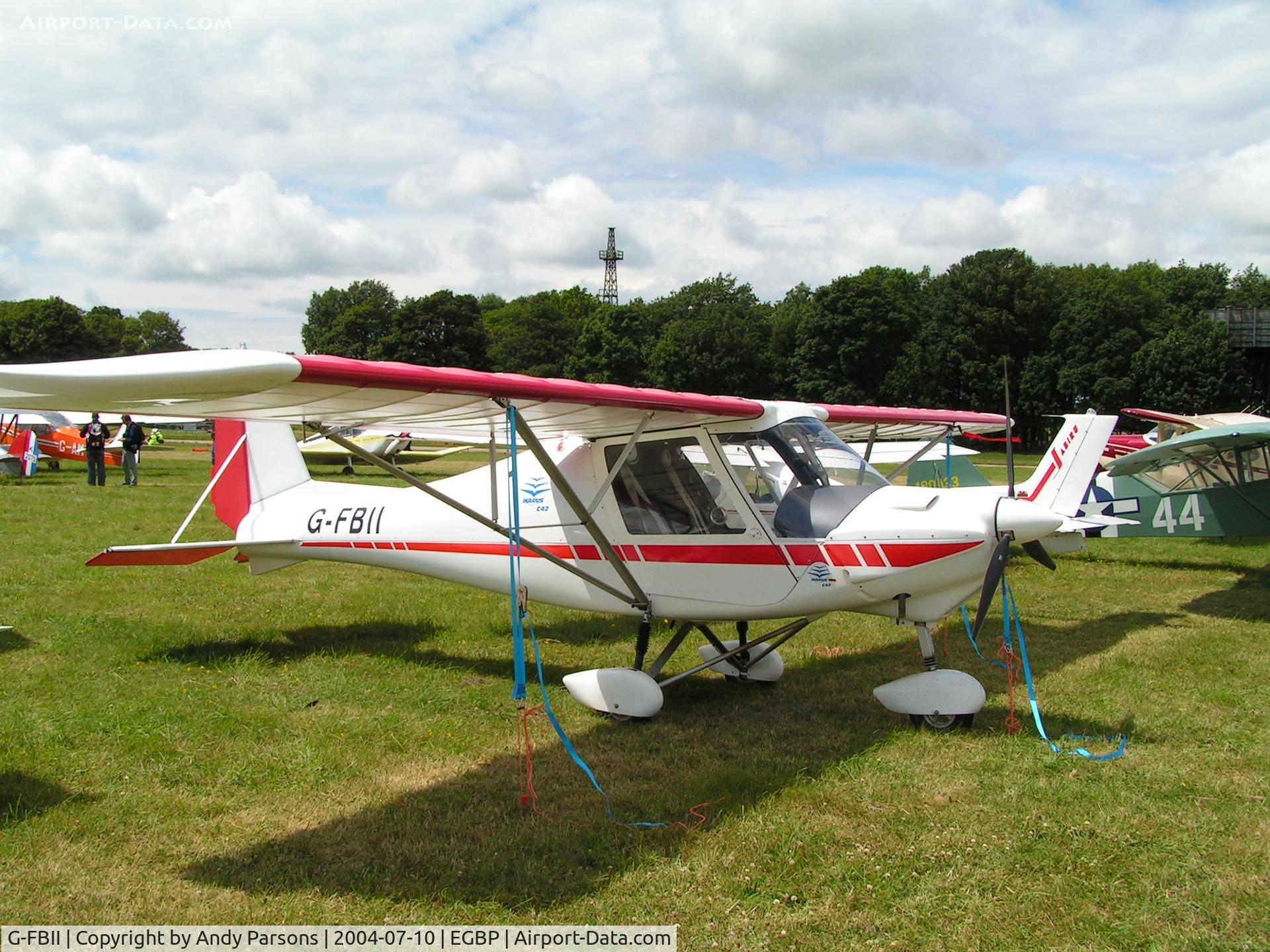 G-FBII, 2003 Comco Ikarus C42 FB100 C/N 0310-6574, AT kemble PFA Rallye 2004