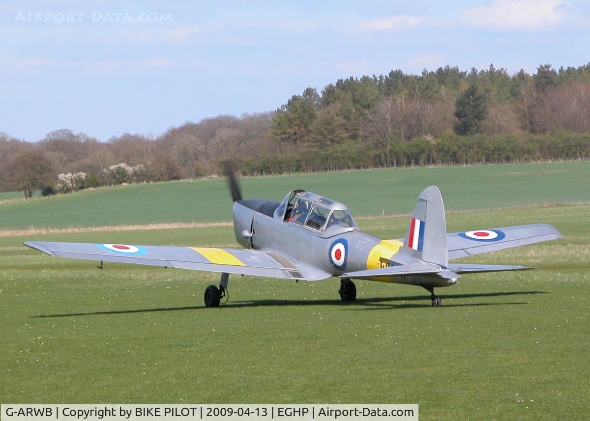 G-ARWB, 1952 De Havilland DHC-1 Chipmunk 22A C/N C1/0621, TAXYING TO RWY 21