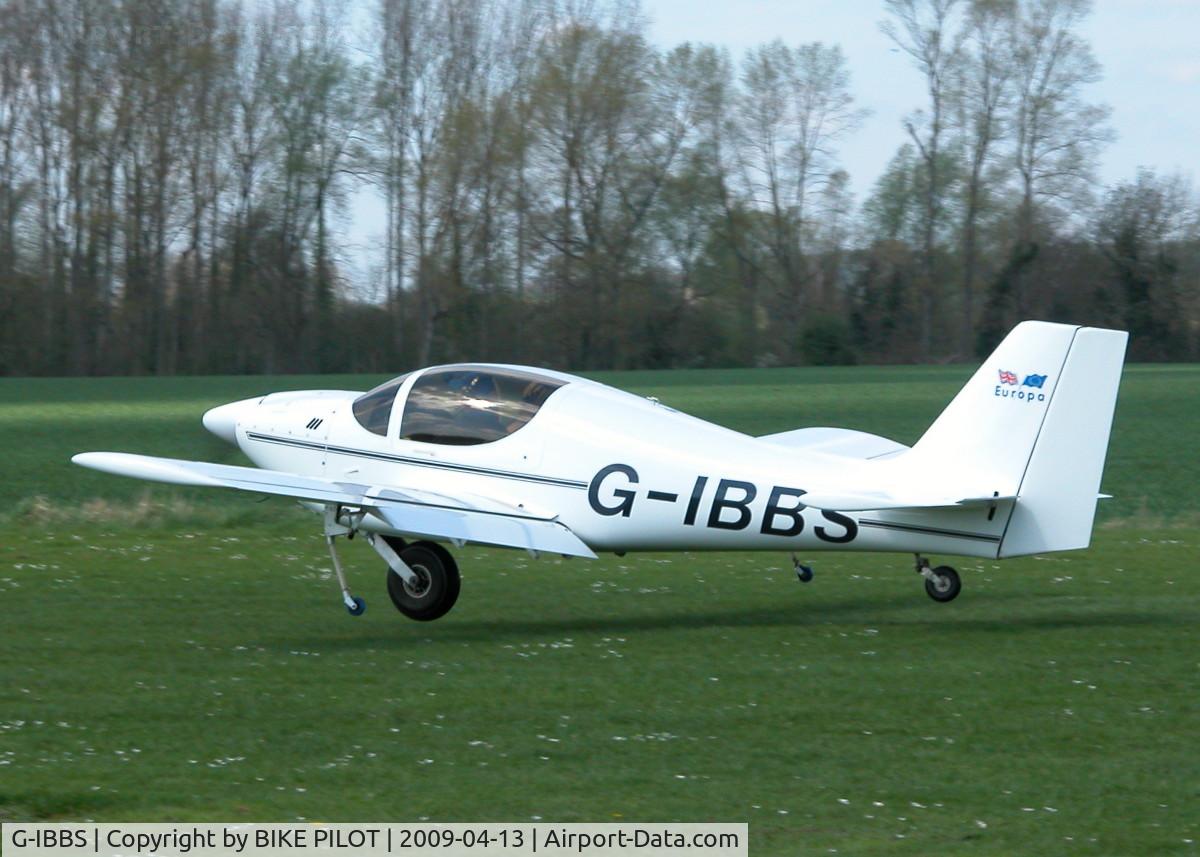 G-IBBS, 1997 Europa Monowheel C/N PFA 247-12745, JUST ABOUT DEPARTING BRIMPTON