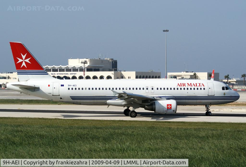 9H-AEI, 2004 Airbus A320-214 C/N 2189, landed rwy 13