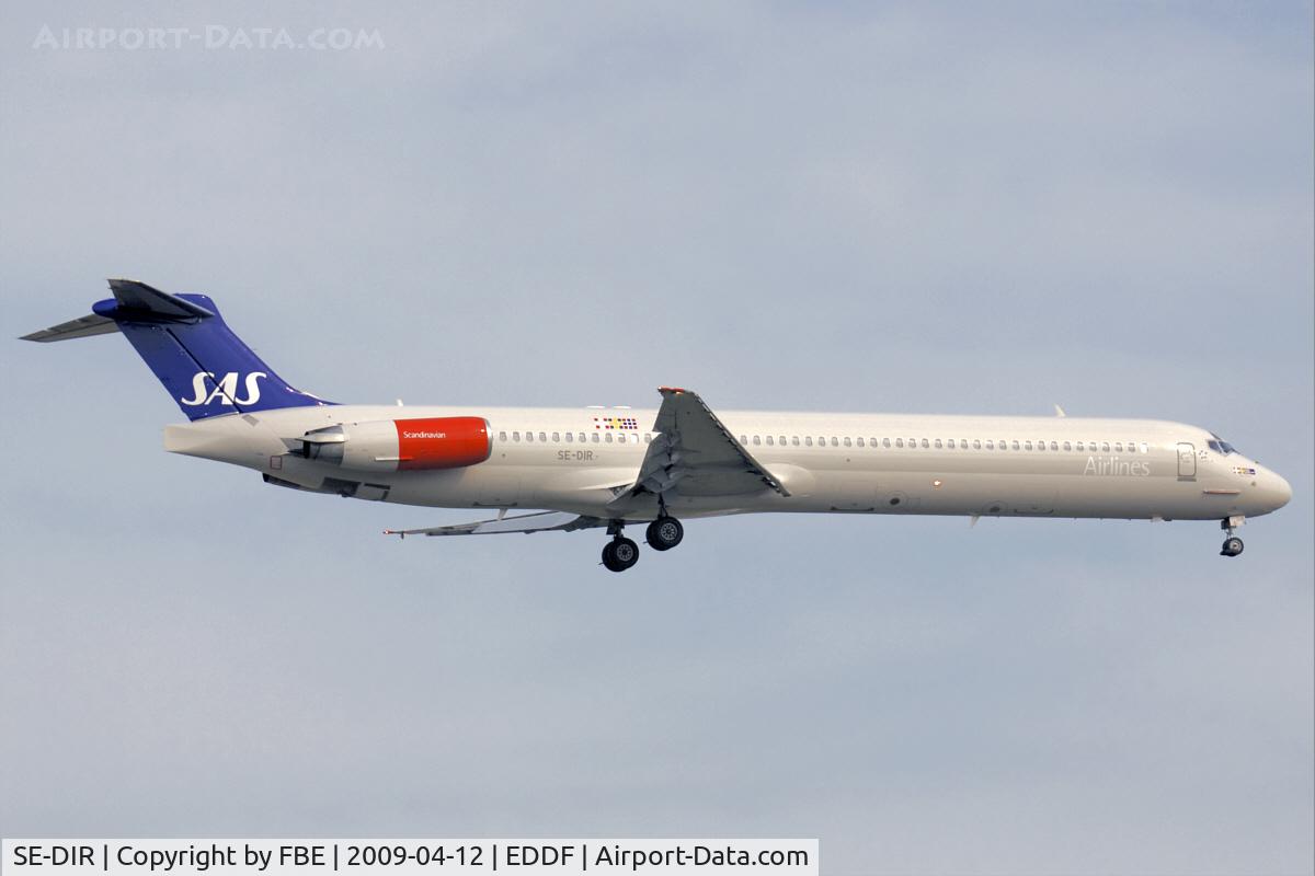 SE-DIR, 1991 McDonnell Douglas MD-82 (DC-9-82) C/N 53004, short final at EDDF