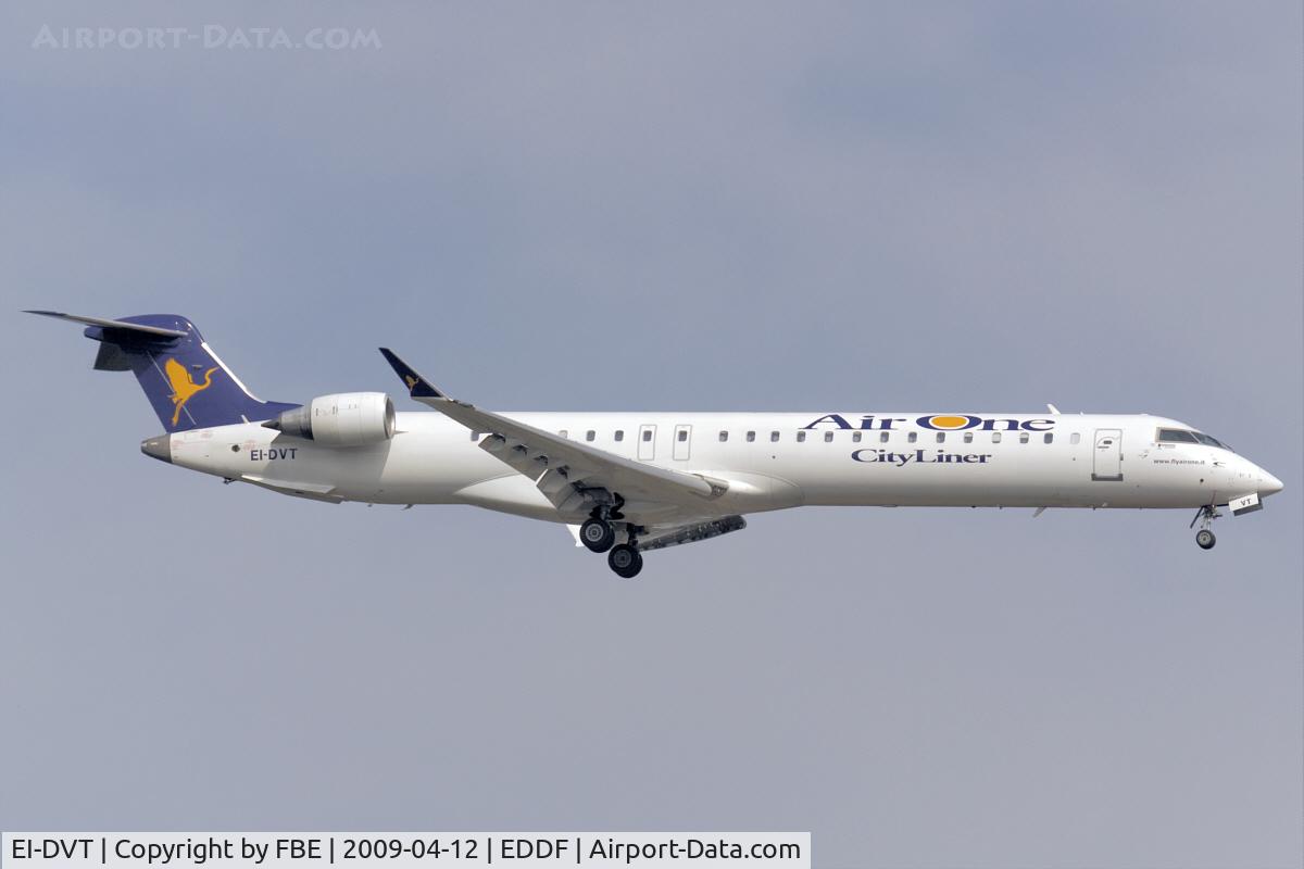 EI-DVT, 2007 Canadair CRJ-900LR (CL-600-2D24) C/N 15123, Air One CRJ900ER short final at EDDF