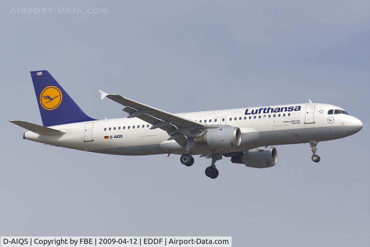 D-AIQS, 1993 Airbus A320-211 C/N 401, returning from a scheduled flight to EDDF