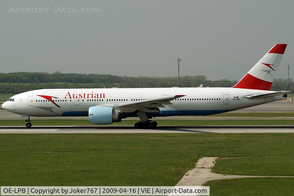 OE-LPB, 1998 Boeing 777-2Z9/ER C/N 28699, Austrian Airlines Boeing 777-2Z9(ER)