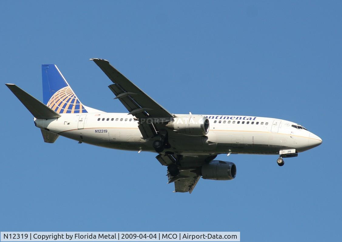 N12319, 1986 Boeing 737-3TO C/N 23370, Continental 737-300