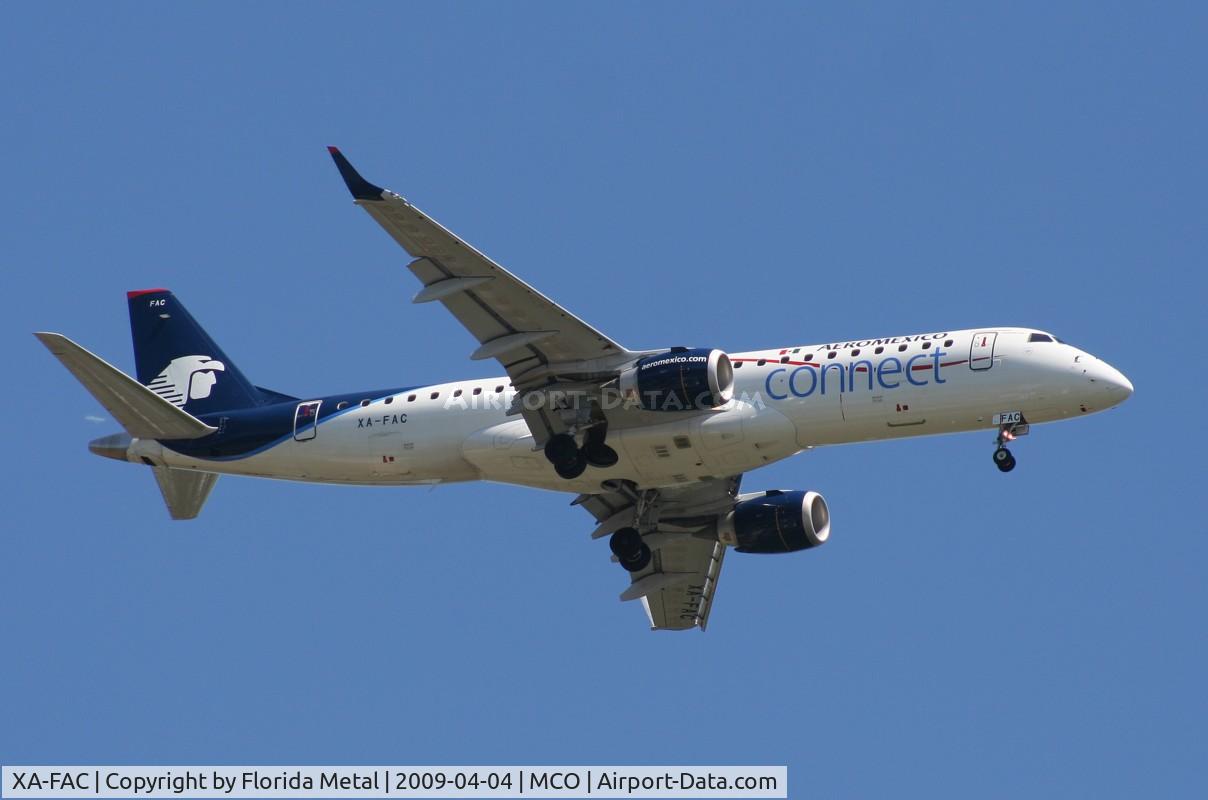 XA-FAC, 2007 Embraer 190AR (ERJ-190-100IGW) C/N 19000234, Aeromexico Connect E190