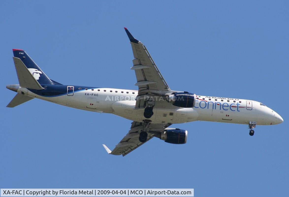XA-FAC, 2007 Embraer 190AR (ERJ-190-100IGW) C/N 19000234, Aeromexico Connect E190