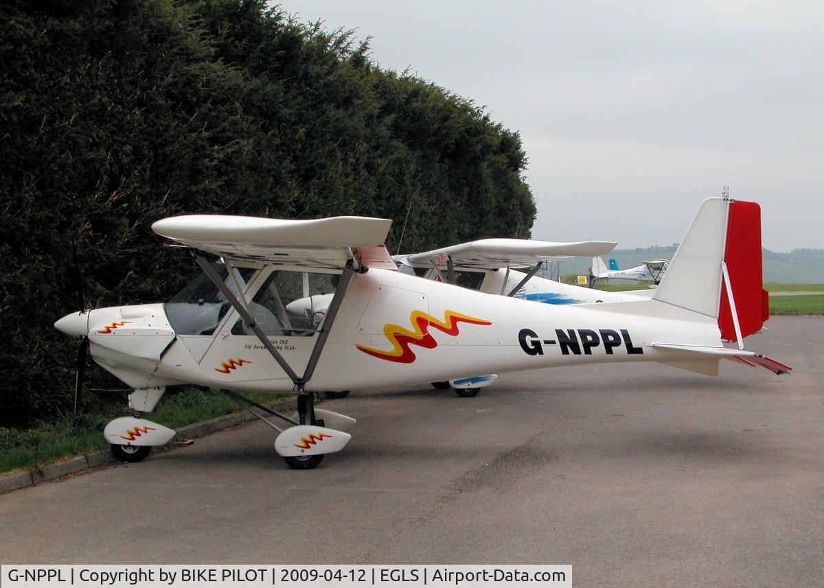G-NPPL, 2003 Comco Ikarus C42 FB100 C/N 0307-6543, PARKED UP NEAR THE HANGERS