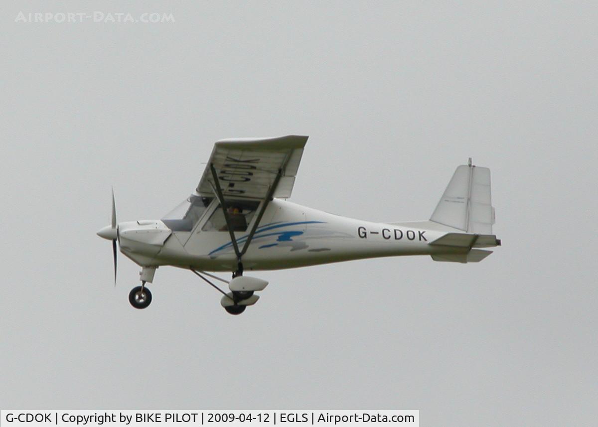G-CDOK, 2005 Comco Ikarus C42 FB100 C/N 0509-6757, CLIMBING OUT FROM RWY 06