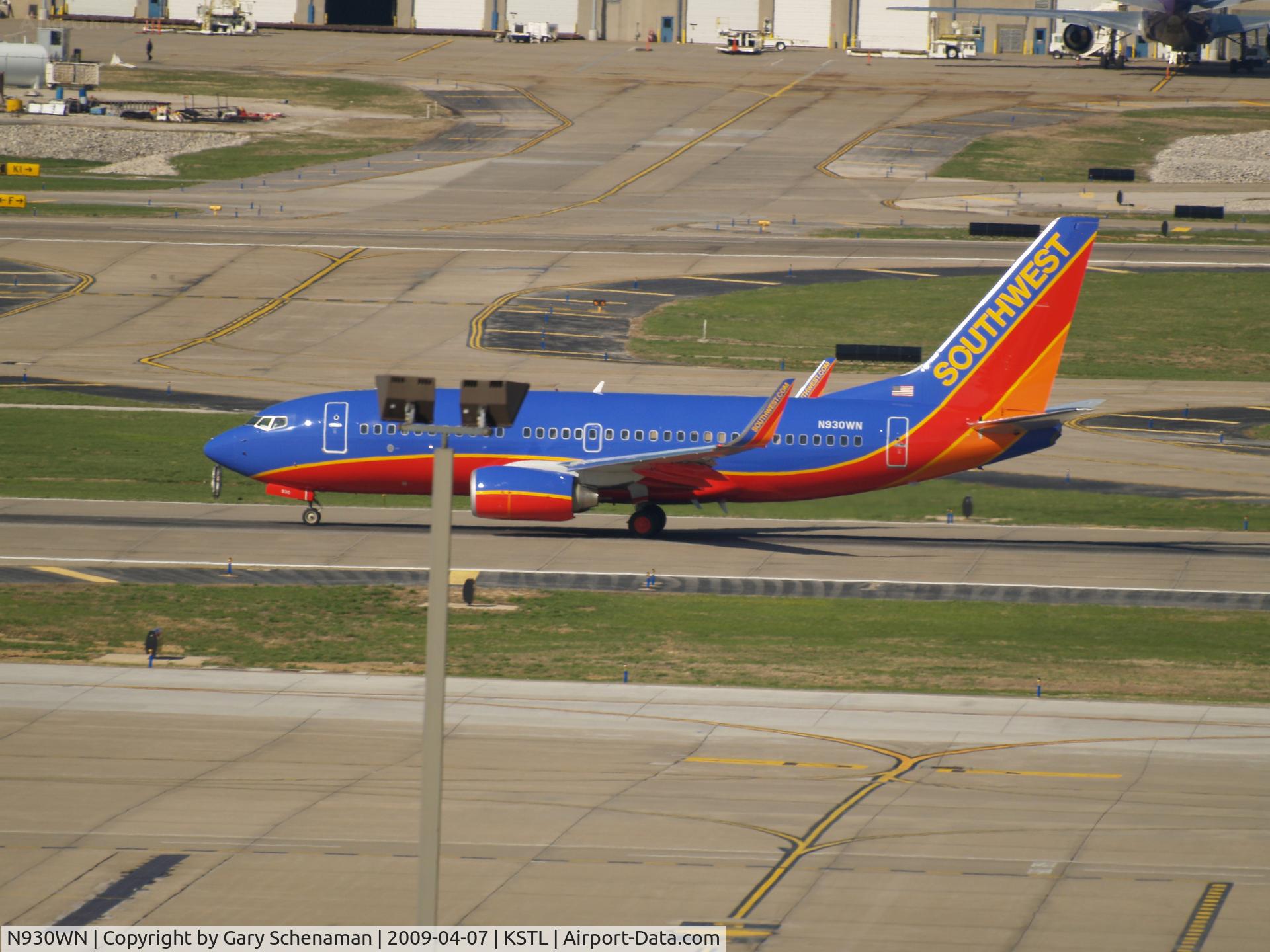 N930WN, 2009 Boeing 737-7H4 C/N 36636, TAKEOFF ROLL