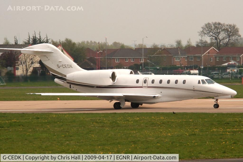 G-CEDK, 2006 Cessna 750 Citation X Citation X C/N 750-0252, owned by the Duke of Westminster