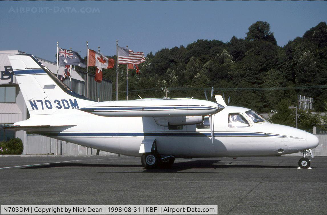 N703DM, Mitsubishi MU-2B-20 C/N 138, KBFI