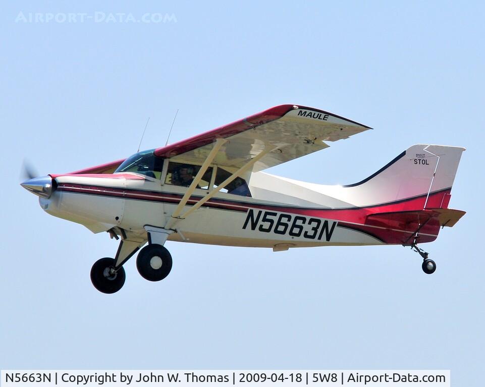 N5663N, Maule MX-7-180 Star Rocket C/N 11021C, Departing runway 4