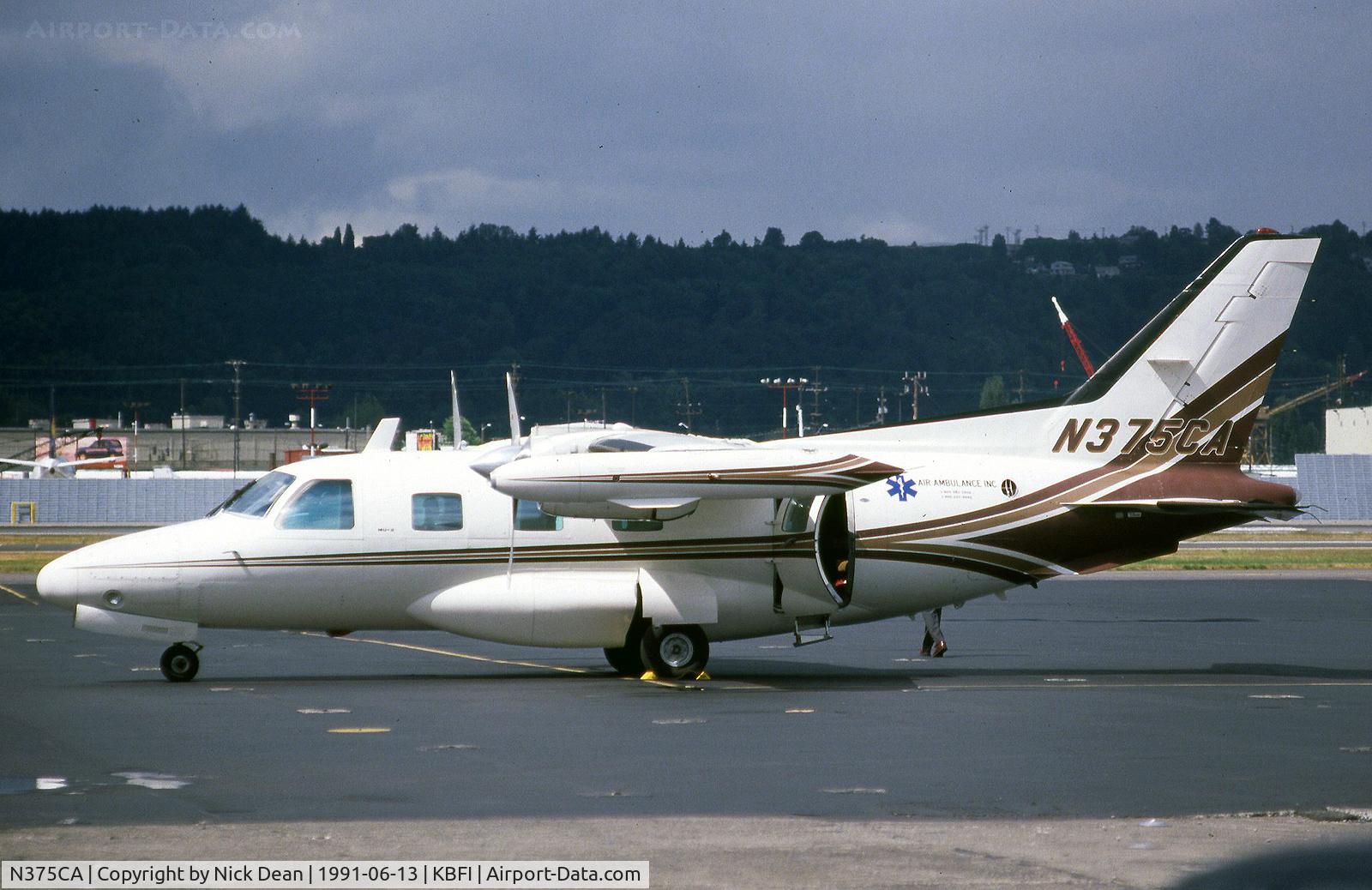 N375CA, 1974 Mitsubishi MU-2B-35 C/N 643, KBFI