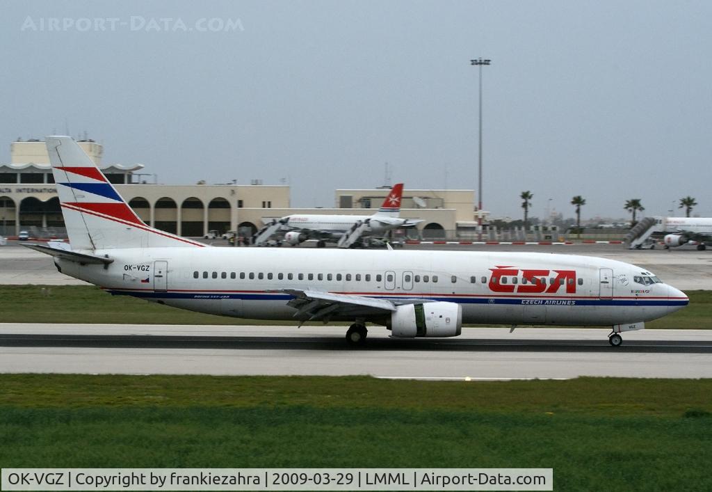 OK-VGZ, 1990 Boeing 737-4K5 C/N 24769, CSA Czech Airlines