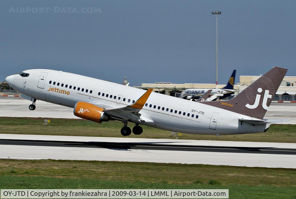 OY-JTD, 1990 Boeing 737-3Y0 C/N 24678, Jettime