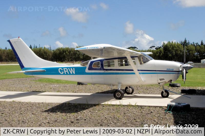 ZK-CRW, 1976 Cessna TU206F Turbo Stationair C/N U20603434, Auckland Skydivers Inc., Auckland