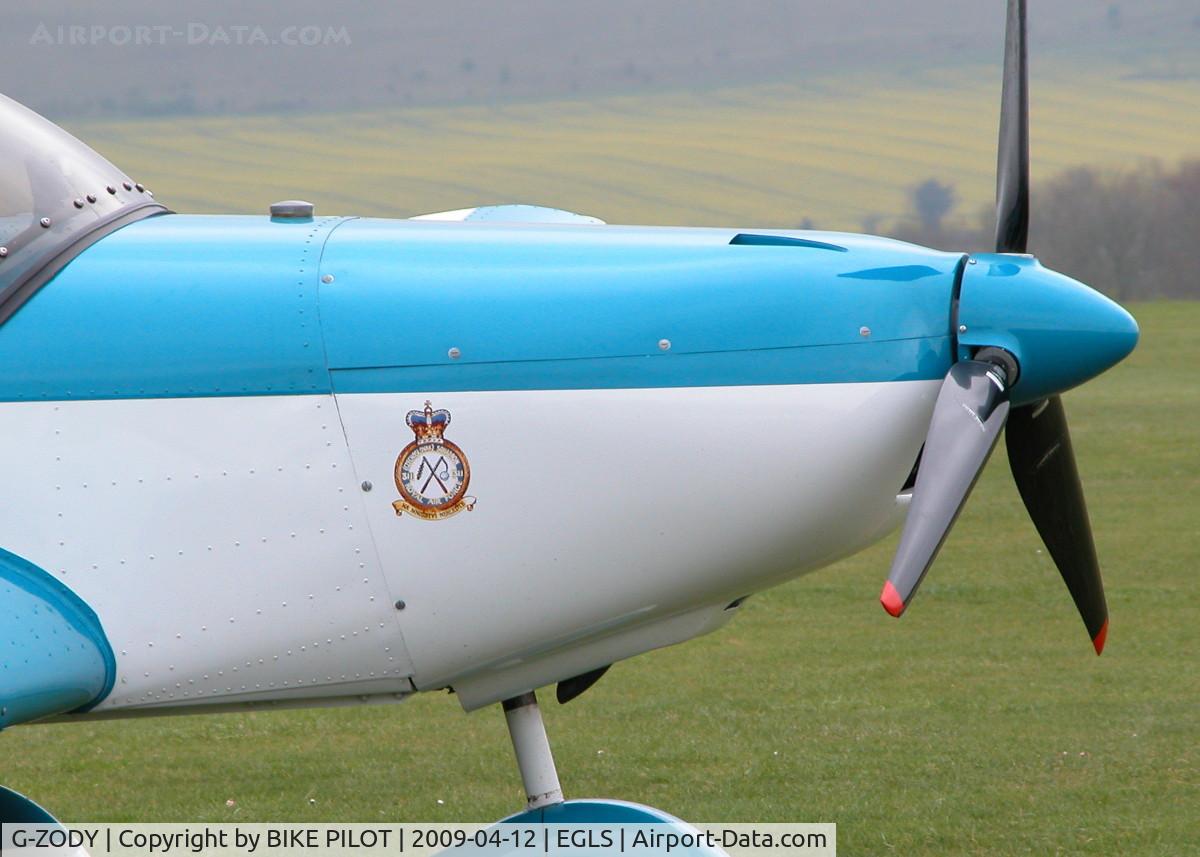 G-ZODY, 2005 Zenair CH-601UL Zodiac C/N PFA 162A-14239, NOSE OF G-ZODY SHOWING 311(CZECHOSLOVAK)SQN.RAF CREST, THIS WAS A BOMBER COMMAND AND COASTAL COMMAND SQN.