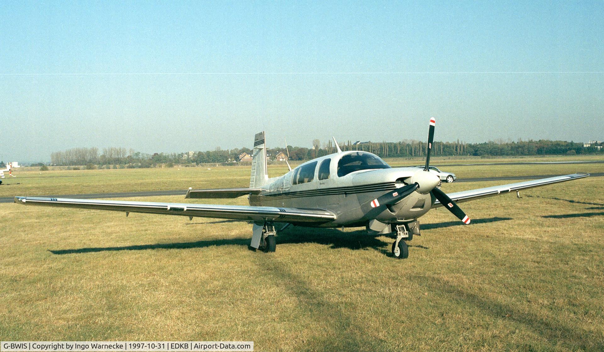 G-BWIS, 1995 Mooney M20M Bravo C/N 27-0205, Mooney M20M TLS at Bonn-Hangelar airfield