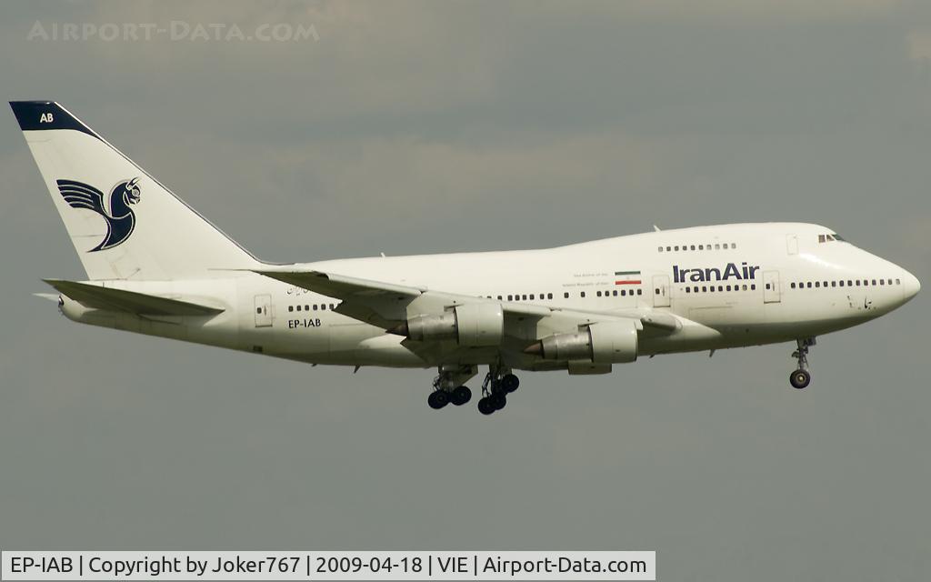 EP-IAB, 1976 Boeing 747SP-86 C/N 20999, Iran Air Boeing 747SP-86