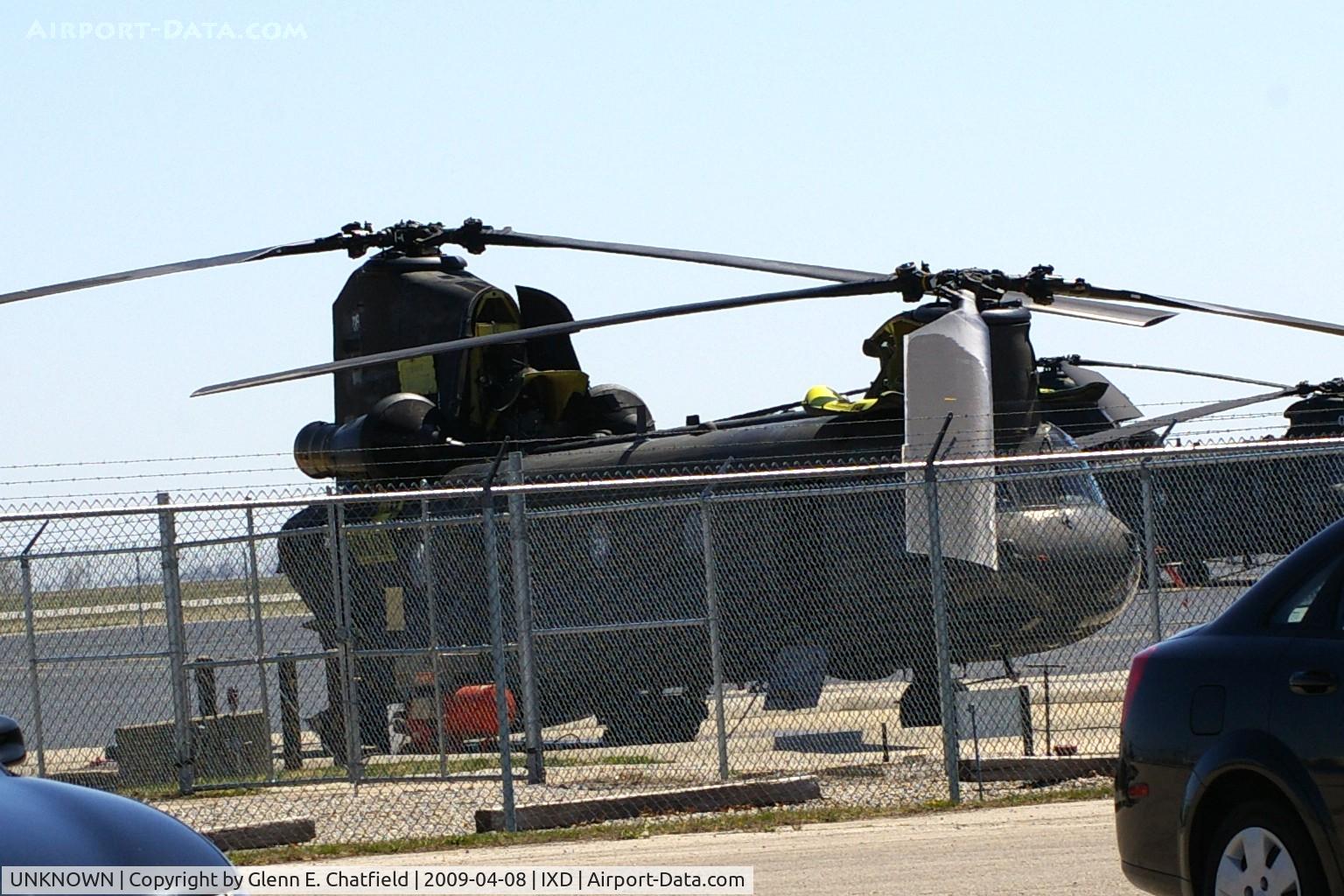 UNKNOWN, , CH-47D undergoing maintenance at the Army National Guard