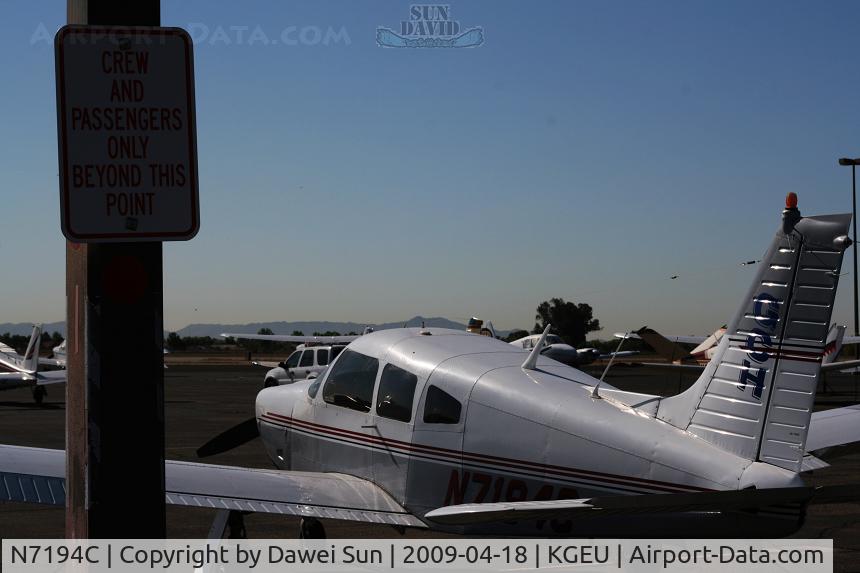 N7194C, 1975 Piper PA-28R-200 C/N 28R-7635096, 7194C