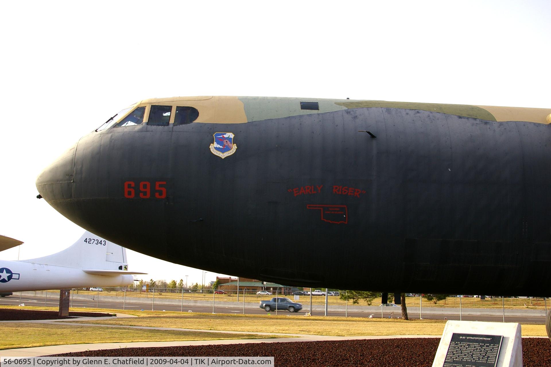 56-0695, 1956 Boeing B-52D-40-BW Stratofortress C/N 464066, Heritage Collection at Tinker AFB, OK