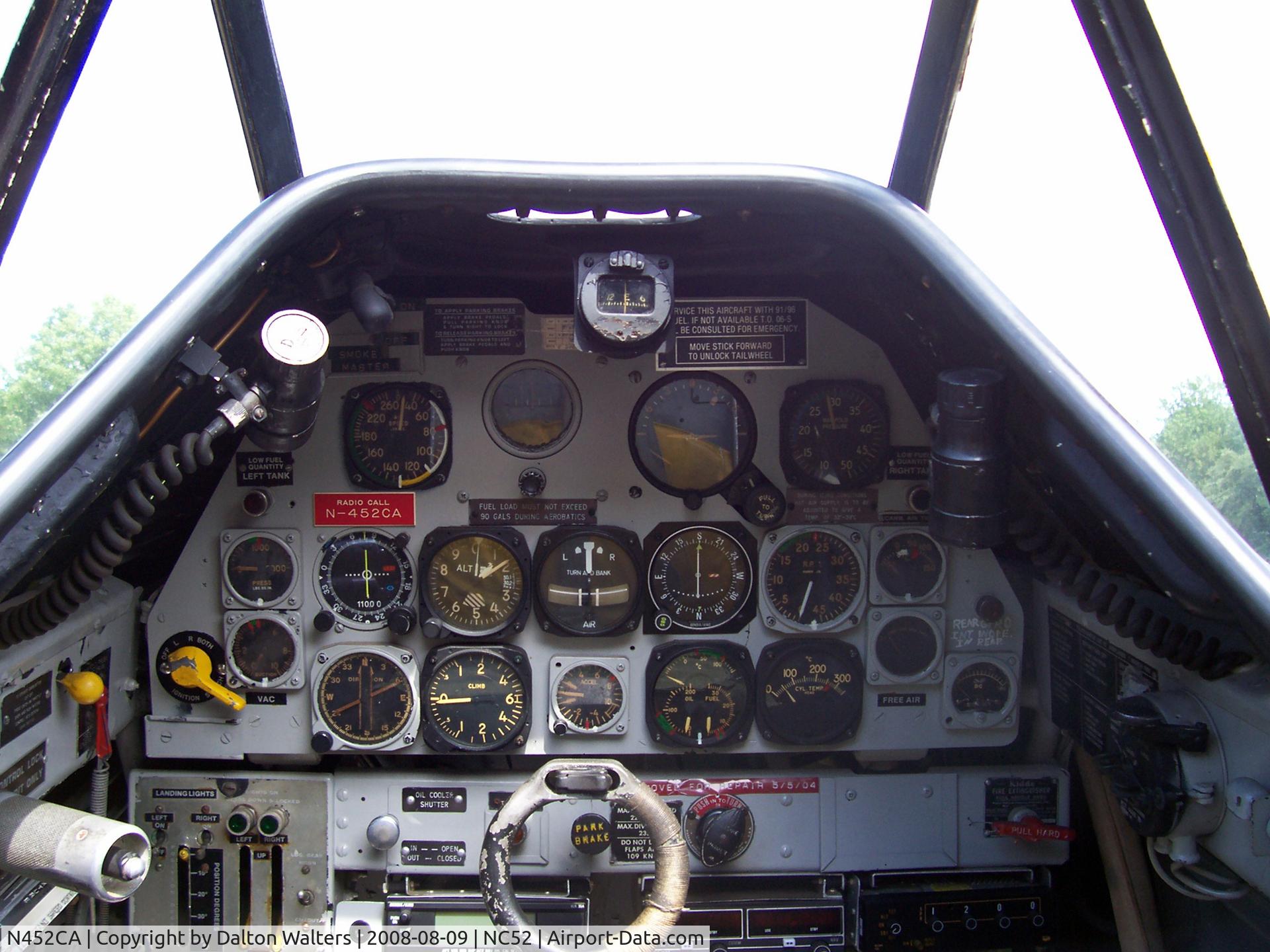 N452CA, 1952 Canadian Car & Foundry Harvard MK IV C/N CCF4-132, Front cockpit control panel