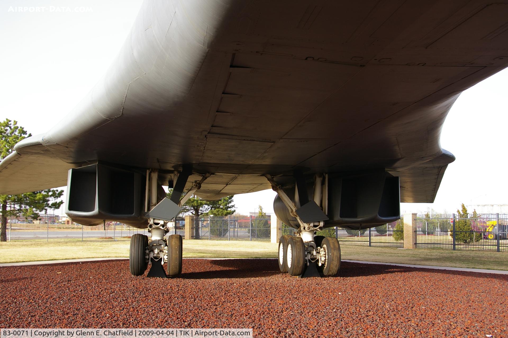 83-0071, 1983 Rockwell B-1B Lancer C/N 8, Heritage Collection at Tinker AFB, OK